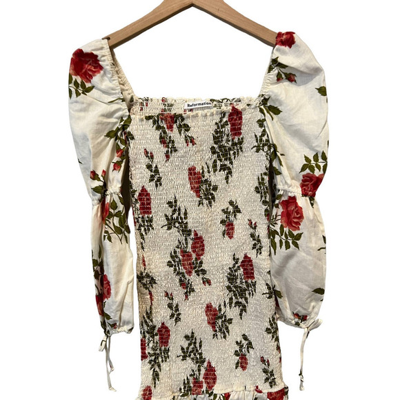 REFORMATION Hilary Long Sleeve Minidress (M) - Picture 3 of 8